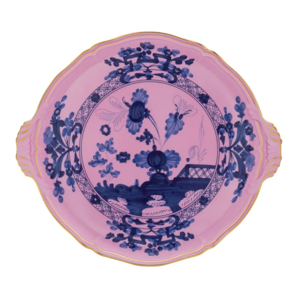 Oriente Italiano Round Cake Plate in Azalea