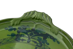 Oriente Italiano Round Cake Plate in Malachite