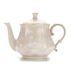Oriente Italiano Teapot With Cover For 6 in Meringa