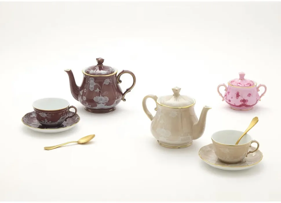 Oriente Italiano Teapot With Cover For 6 in Castagna