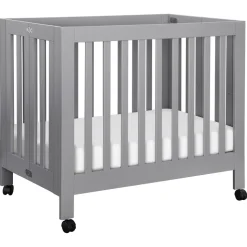 Origami Mini Crib in Grey
