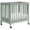 Origami Mini Crib in Light Sage