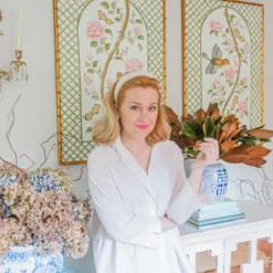 Original Chinoiserie Panels on Silk | Le Jardin De Elizabeth, Set of 2