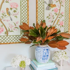 Original Chinoiserie Panels on Silk | Le Jardin De Elizabeth, Set of 2