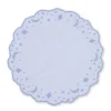 OTM Exclusive: Astral Linen Placemat in Ice Blue and Ice Blue Embroidery