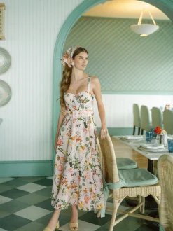 OTM Exclusive: Calypso Dress in Mauve Stems