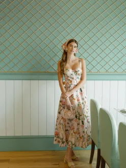 OTM Exclusive: Calypso Dress in Mauve Stems