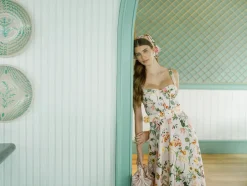 OTM Exclusive: Calypso Dress in Mauve Stems