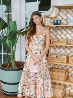 OTM Exclusive: Calypso Dress in Mauve Stems