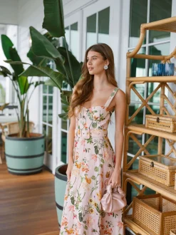 OTM Exclusive: Calypso Dress in Mauve Stems