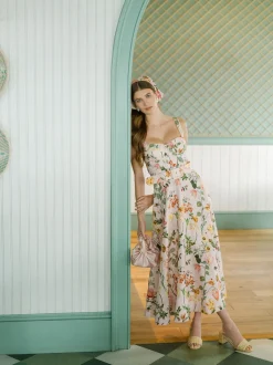 OTM Exclusive: Calypso Dress in Mauve Stems