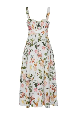 OTM Exclusive: Calypso Dress in White Stems