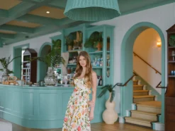 OTM Exclusive: Calypso Dress in White Stems