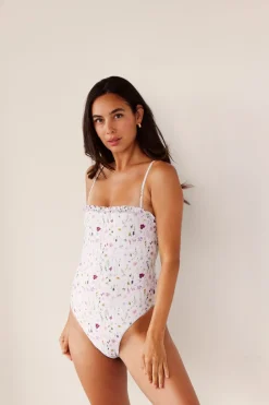 OTM Exclusive: Caroline One-Piece In White Floral