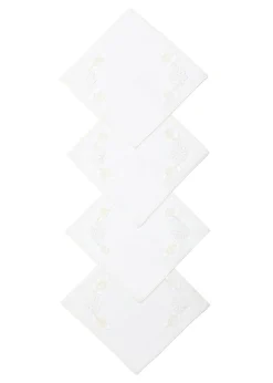 OTM Exclusive: Cocktail Napkins in Bianca, Set of 4