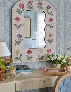 OTM Exclusive: Fleur Home x Riley Sheehey Primrose Print Mirror