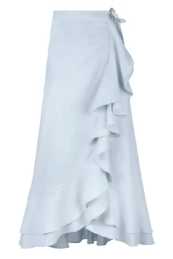 OTM Exclusive: Golestan Ruffle Skirt in Blue