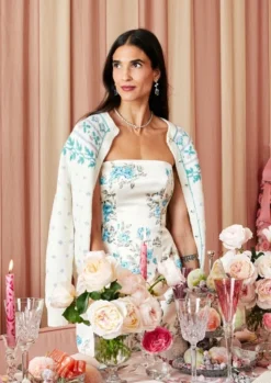 OTM Exclusive: Leila Floral Dress in Blue Turquoise