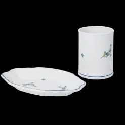 OTM Exclusive: Les Bleuets Tumbler & Vintage Petite Plate, Set of 2