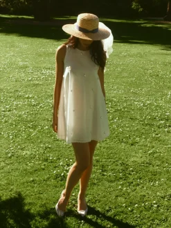 OTM Exclusive: Mattie Dress in Pearly White