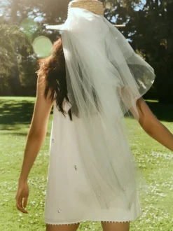 OTM Exclusive: Mattie Dress in Pearly White