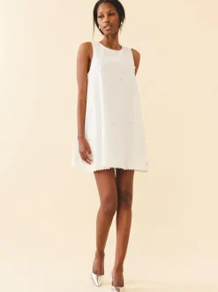 OTM Exclusive: Mattie Dress in Pearly White