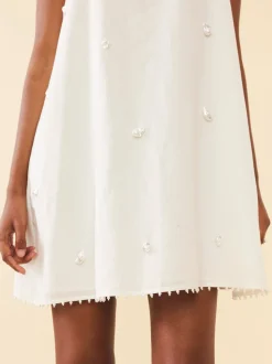 OTM Exclusive: Mattie Dress in Pearly White