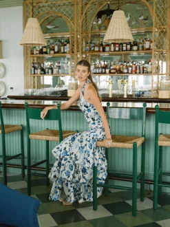 OTM Exclusive: Perla Dress in Blue Stems