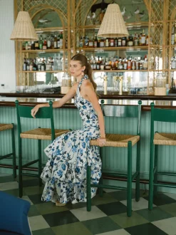 OTM Exclusive: Perla Dress in Blue Stems