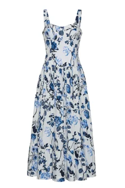 OTM Exclusive: Santiago Dress in Blue Stems