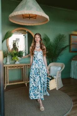 OTM Exclusive: Santiago Dress in Blue Stems