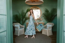 OTM Exclusive: Santiago Dress in Blue Stems