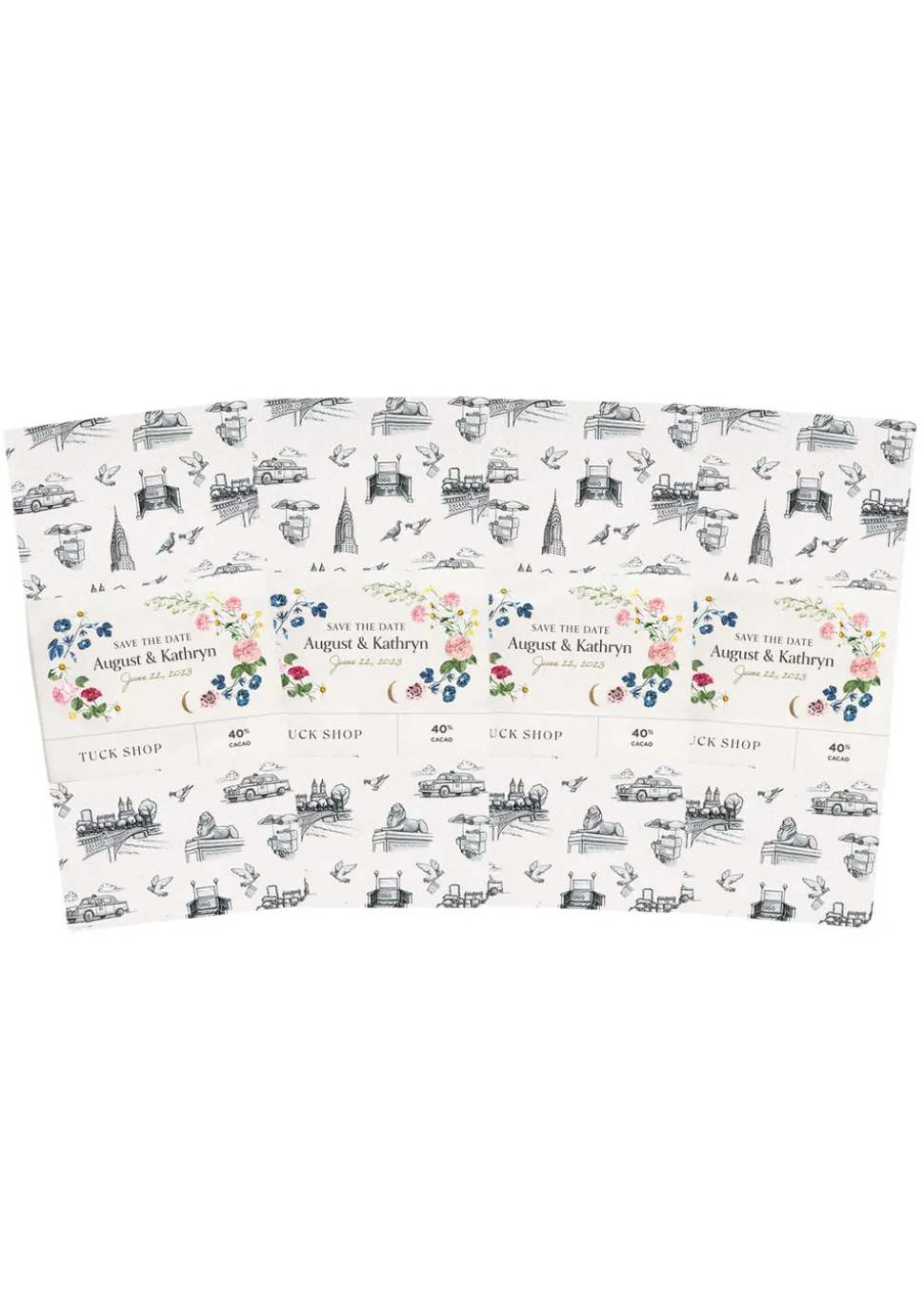 OTM Exclusive: Set of Personalized New York Milk Chocolate Bars