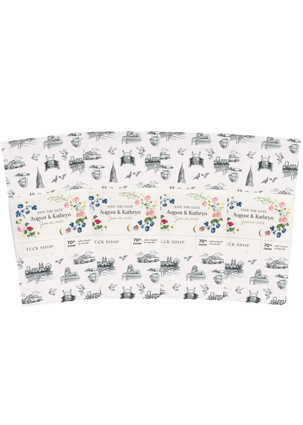 OTM Exclusive: Set of Personalized New York Dark Chocolate Bars