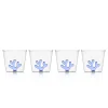 OTM Exclusive: Whimsical Tumbler Glasses in Blue, Set of 4