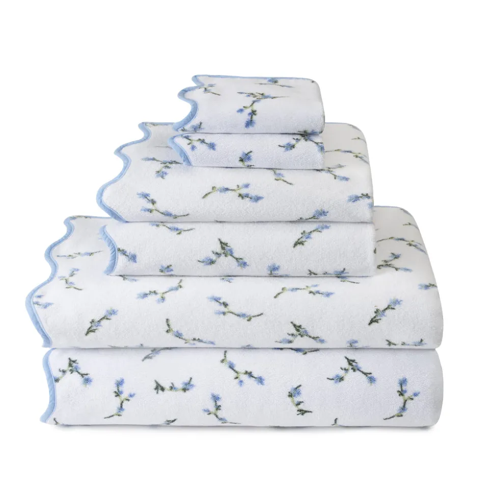 OTM For Kassatex: Floral Scallop Towel