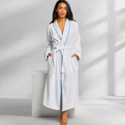 OTM For Kassatex: Turkish Plush Robe With Piping
