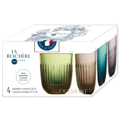 Ouessant Assorted Colored Tumblers, Set of 4