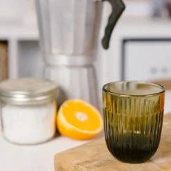 Ouessant Tumbler in Olive Green, Set of 6