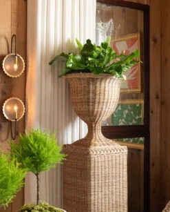 Outdoor Braided Urn