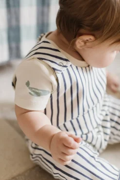 Overall in Stripes Away Ink Blue