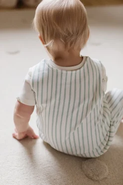 Overall in Stripes Away Sea
