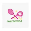 Overserved in Pink Cocktail Napkins, Set of 4