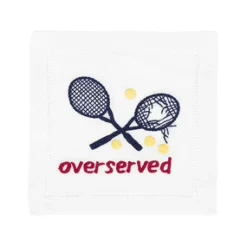 Overserved in Red, White, And Blue Cocktail Napkins, Set of 4