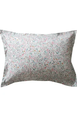 Oxford Pillowcase Made With Liberty Fabric in Donna Leigh Silver