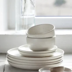 Pacifica Collection Cereal Bowls in Vanilla, Set of 6