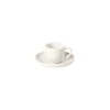 Pacifica Collection Coffee Cups & Saucers in Salt, Set of 6