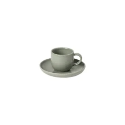 Pacifica Collection Coffee Cups & Saucers in Artichoke, Set of 6
