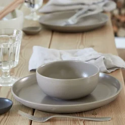 Pacifica Collection Dinner Plates in Chestnut, Set of 6