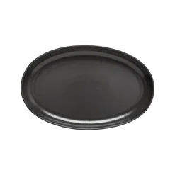 Pacifica Collection Oval Plates in Seed Grey, Set of 6